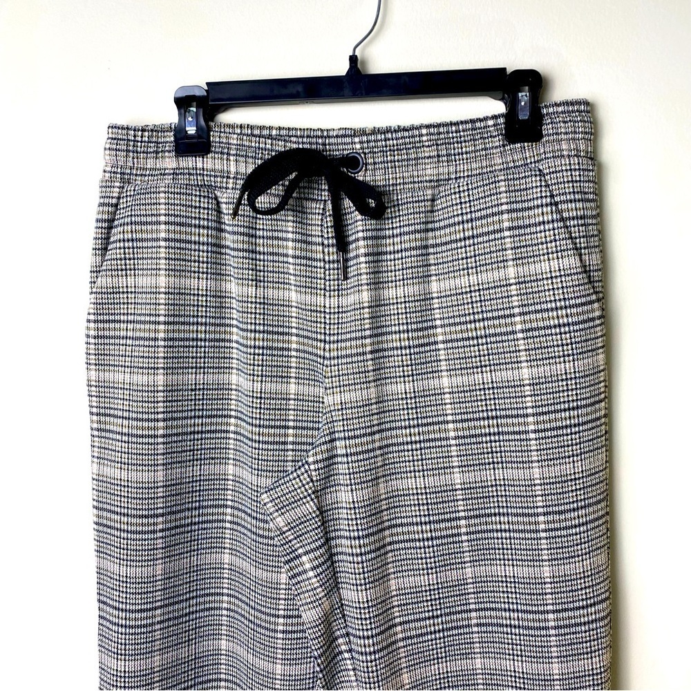 JULES & LEOPOLD Houndstooth Pull On Wide Leg Capri Pants Women’s Sz Medium NWT